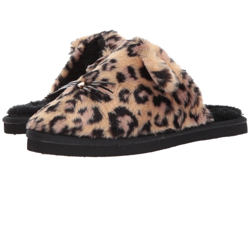 Kate Spade Leopard Print Slippers